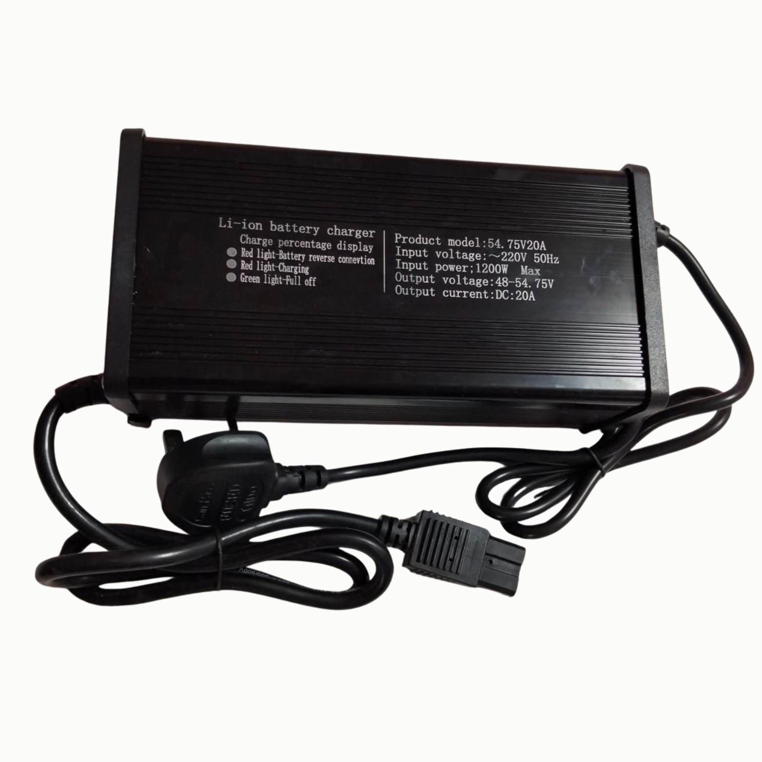 54.75V 20A EV Charger